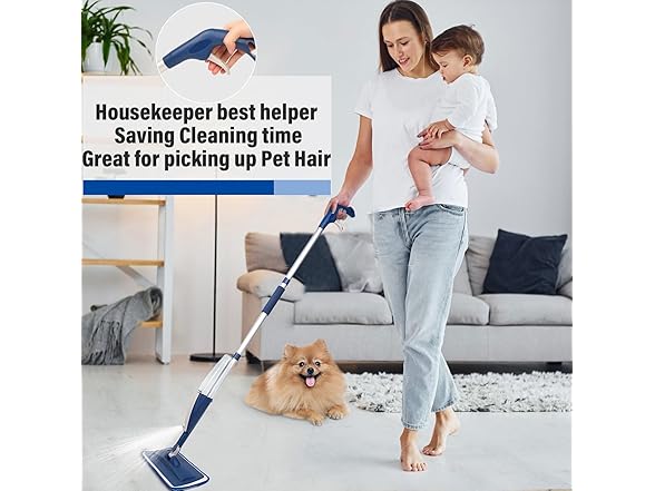 Blue Wet Spray Mop - Gallery 7