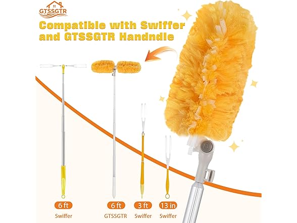 GTSSGTR 6 FT Extendable Duster Handle