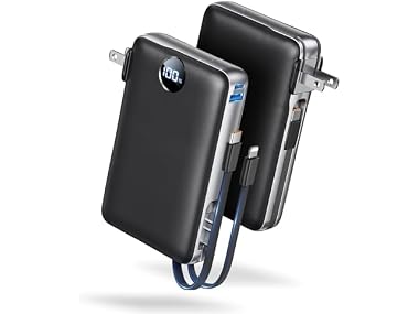 $29.99, Was $91.99, 67% Off! SUCROSEY 3 in 1 Wall Plug Power Bank dealfomo
