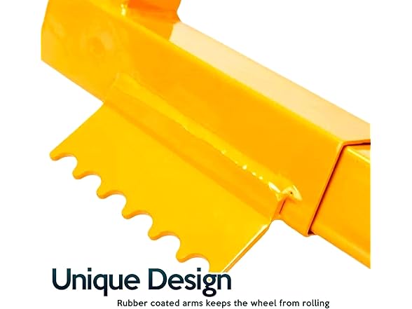 Zone Tech WL0003 Wheel Clamp Chock Lock Red/Yellow