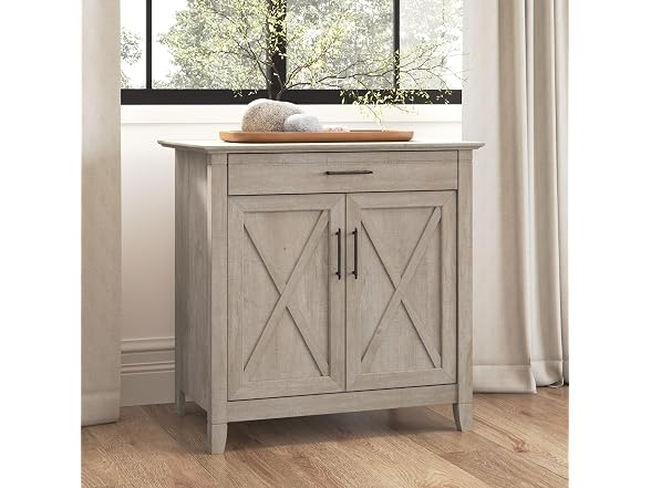 Bush Furniture Key West Secretary Desk with Keyboard Tray