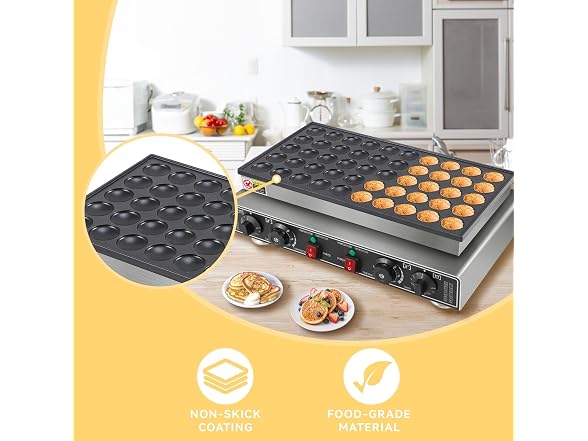PrecisionAuto Commercial Mini Dutch Pancake Maker