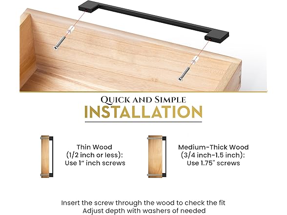 Southern Hills Black Cabinet Pulls, 8.75"