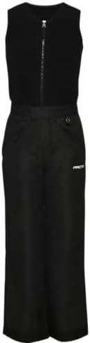 Arctix Kids Limitless Fleece Top Bib Overalls, Black, 2T