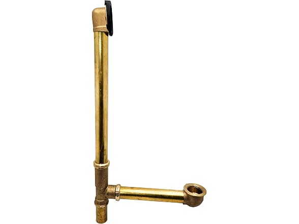 Westbrass 22.5in Waste Overflow Brass
