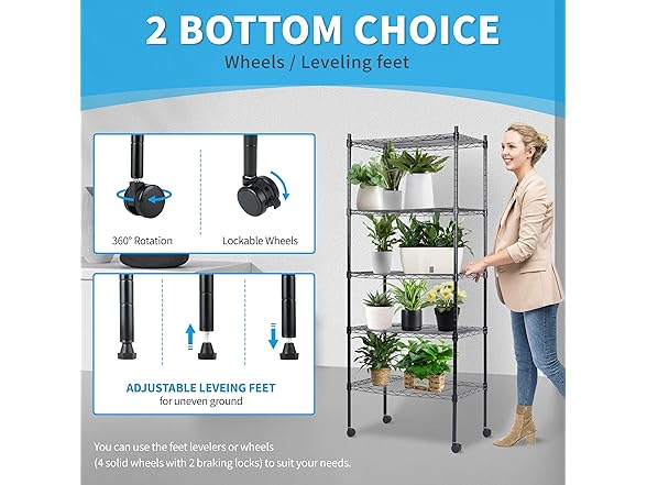 Simple Deluxe 5-Tier Storage Shelves