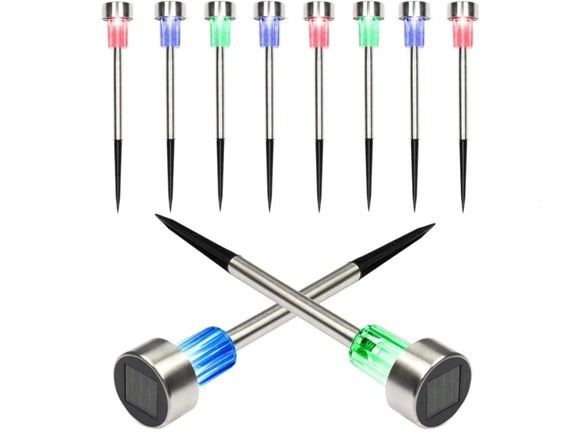 10 Pack Solar Patio Garden Path Lights