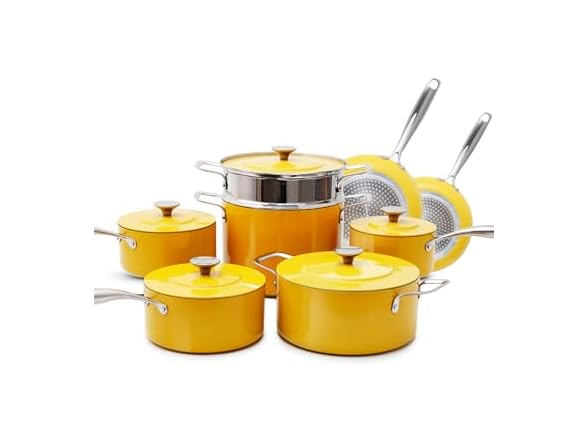 Nuwave Lux 13-Piece Premium Cookware Collection Yellow