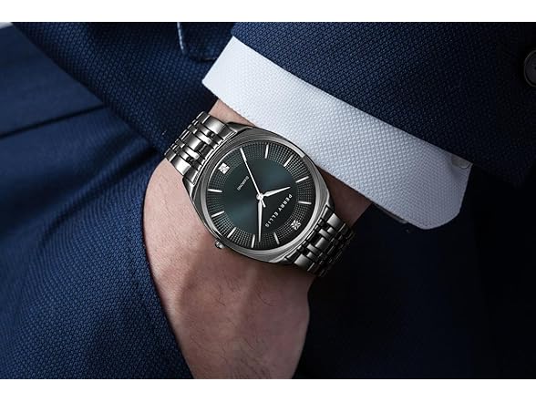 Perry Ellis Ultra Slim Watch Teal Gunmetal