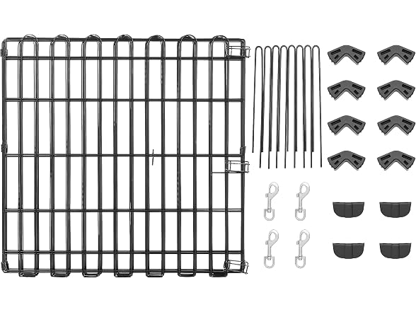 Amazon Basics Foldable Octagonal Metal Exercise Dog Playpen