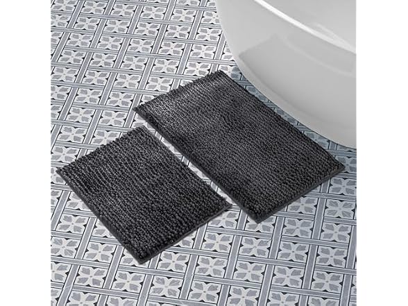 Laura Ashley Butter Chenille Bath Rug, Pi