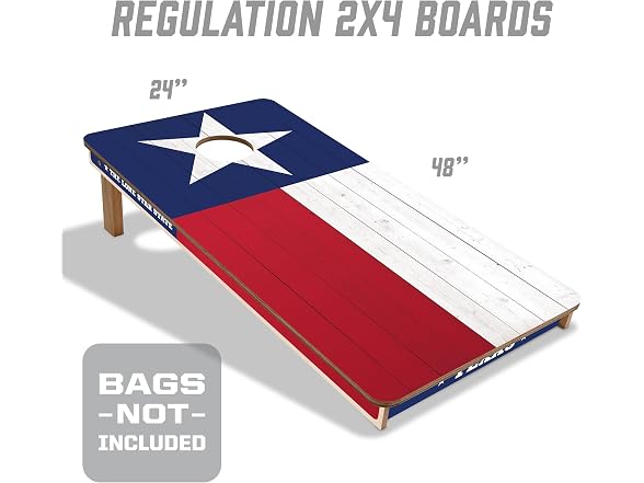 YouTheFan State of Texas Cornhole Without Bags