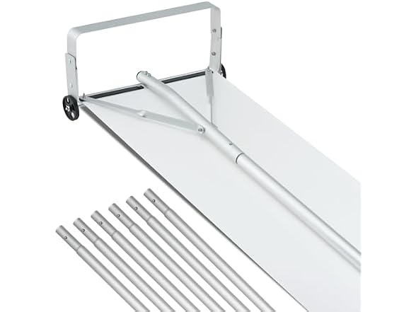 Snow Roof Rake, 30ft Reach Aluminium Roof Shovel