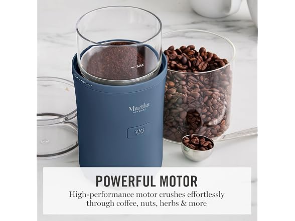 Martha Stewart Electric Coffee & Spice Grinder, Indigo Blue