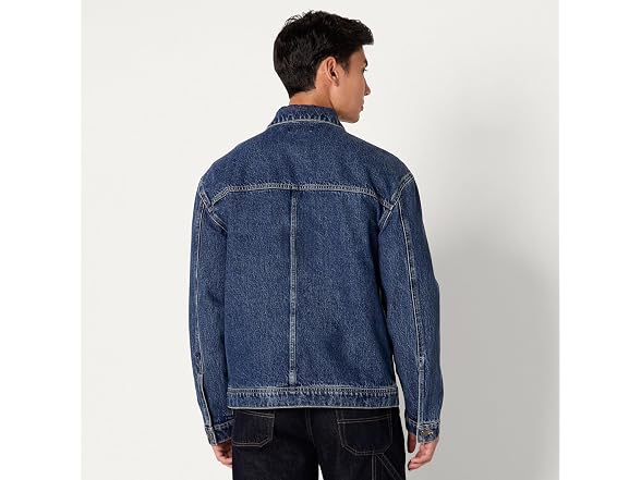 Amazon Essentials Men's Rigid Denim Utility Jacket