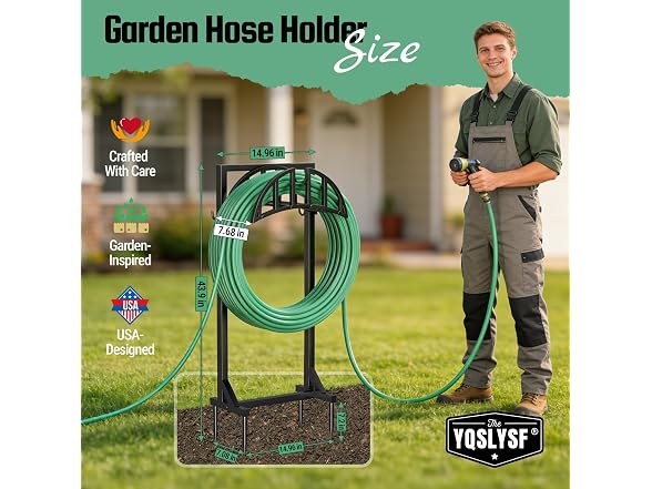 YQSLYSF Garden Hose Holder Stand