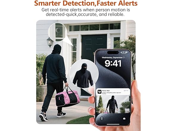 MLAOMENIE 2K Window Security Camera