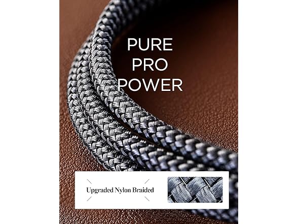 HOMAIR 10ft Nylon Braided AC Power Cord