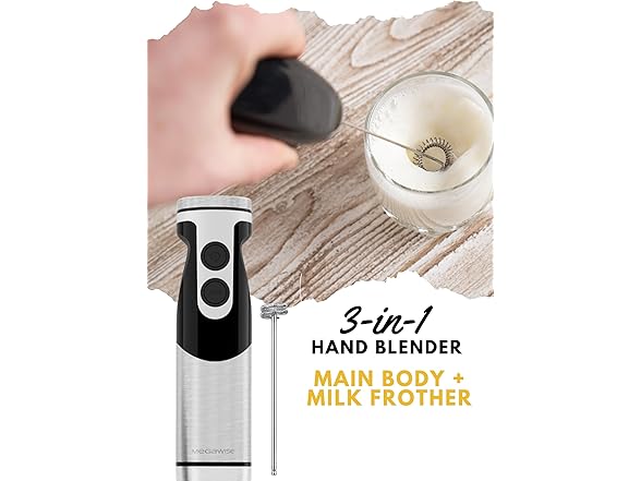 3-in-1 Hand Blender 12-Speed