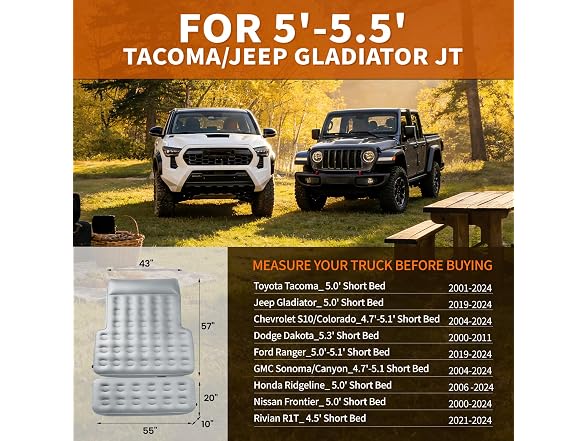 GOTIDY Truck Bed Mattress 5-5.5ft