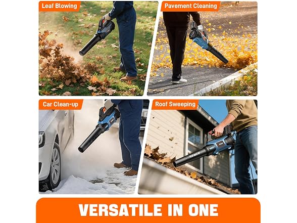 SENIX 20V Max Cordless Leaf Blower - Gallery 7