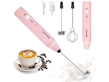 $10.99, Was $14.59, 24% Off! USB-Rechargeable Handheld Milk Frother dealfomo