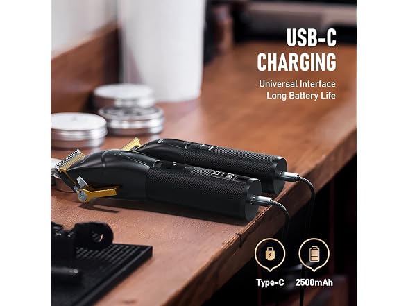 Suprent Pro Professional Hair Clippers Men USB C