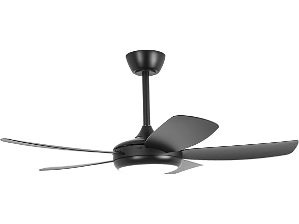 Parrot Uncle F5004BK 42" Modern Black Ceiling Fan