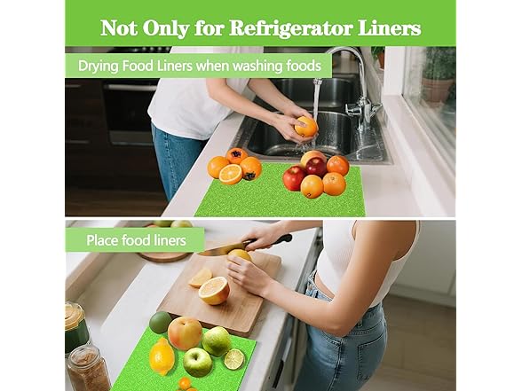 MAXTBEE 4 Pcs Fridge Drawer Liners