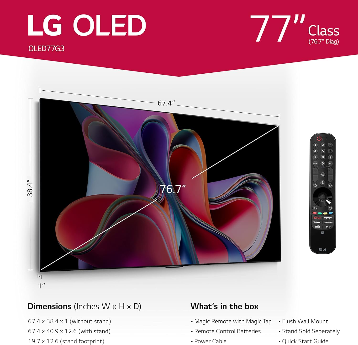 LG G3 Series OLED evo 4K Smart TV (2023) (Refurbished - Screen Surface Marks) - Gallery 31