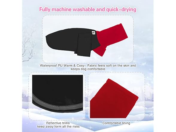 Greyhound Winter Coat, Dog Jacket Waterproof