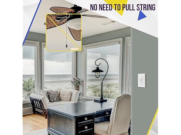2PK ENERLITES Ceiling Fan Control & Dimmer Light Switch