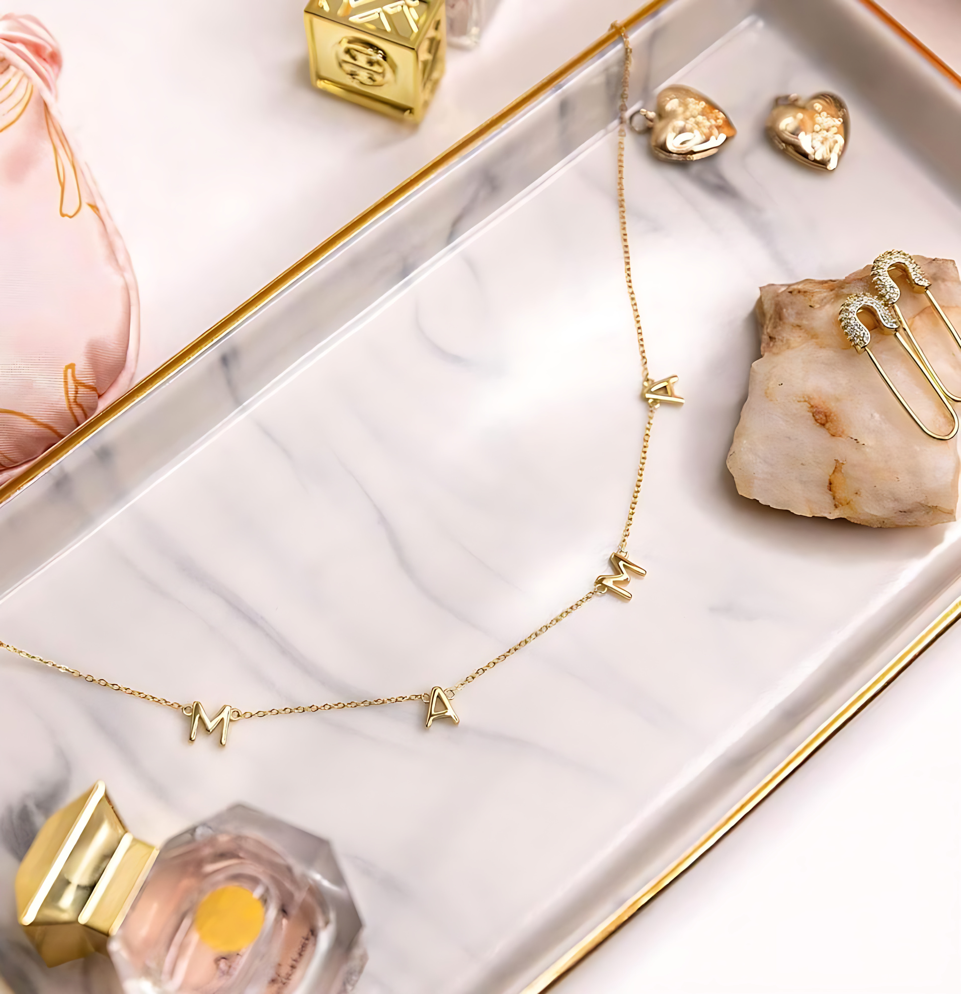 14K Gold Mama Necklace - Gallery 10