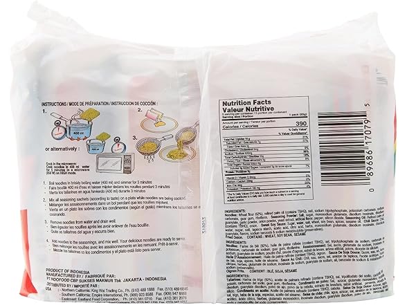 6PK Indomie Mi Goreng Instant Stir Fry Noodles