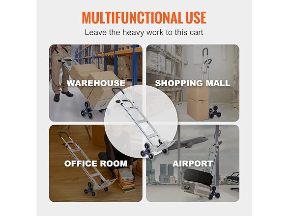 Stair Climbing Cart, 550 lbs Load Capacity