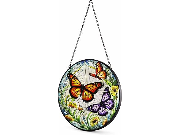 Alpine Corp Butterfly Suncatcher 8in