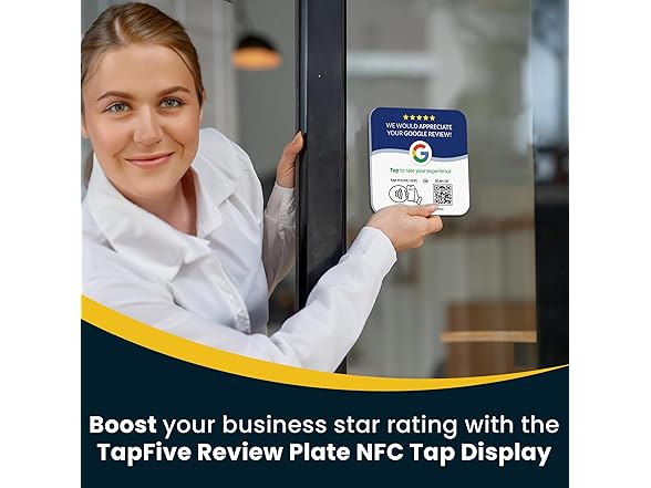 TapFive Tap Google Review Plate (3-Pack)