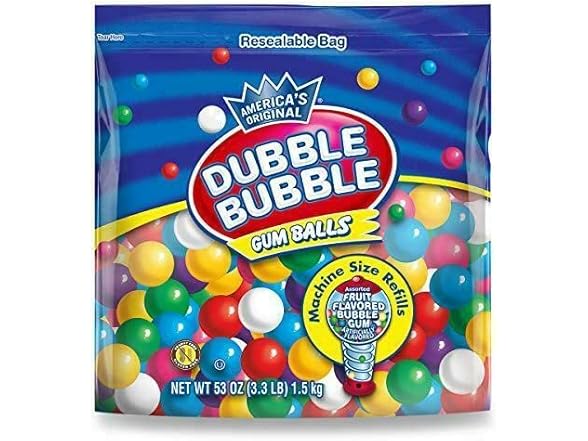 Dubble Bubble Dubble Bubble Gumball Refill 53 OZ Rese
