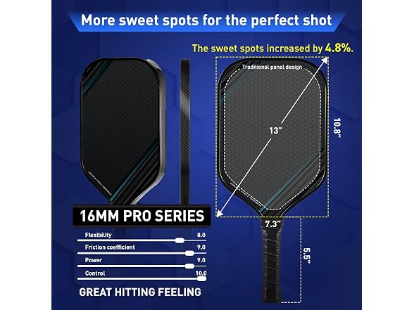 Pro Pickleball Paddles Set of 2