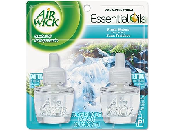 $3.99, Was $7.49, 46% Off! Air Wick Scented Oil Refill Fresh Waters 2ct dealfomo