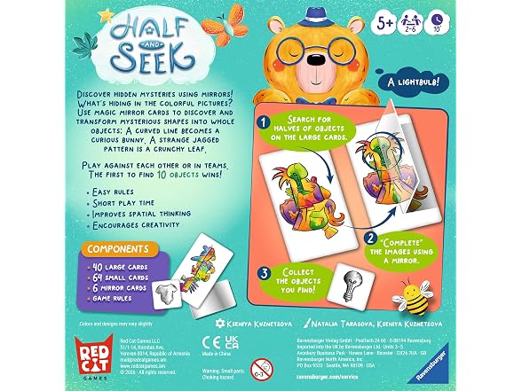Ravensburger Half & Seek Fun Mirror Search Game