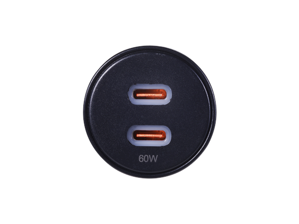 60W Dual USB-C Car Charger