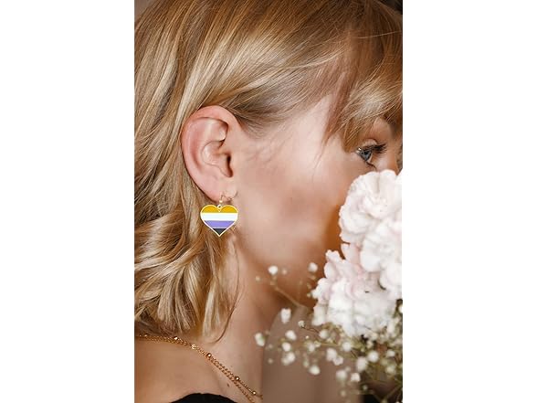 COLDDOX Heart Shape Dangle Earrings