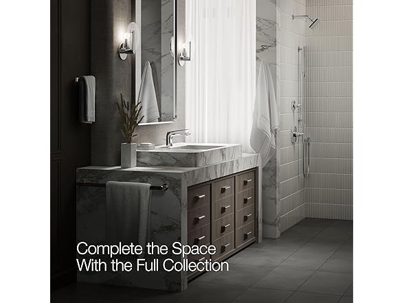 KOHLER 97345-4-CP Single-Handle Bathroom Sink Faucet