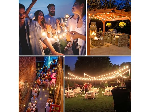 Brightever 200FT Outdoor String Lights - Gallery 7