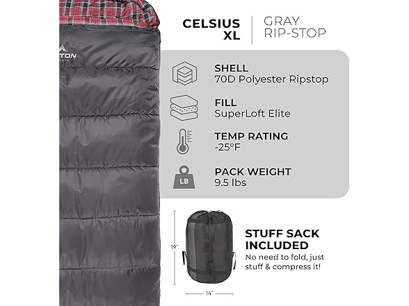 TETON Sports Celsius XL -25F Sleeping Bag