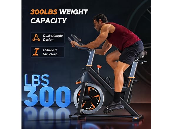 MERACH Orange Magnetic Exercise Bike