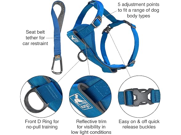 Kurgo Tru-Fit Smart Dog Walking Harness