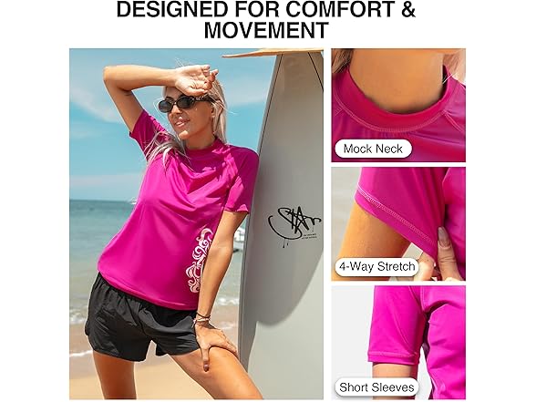 Kanu Surf Women's Breeze Purple Rashguard (L)