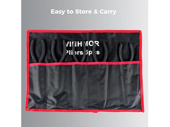 5-Piece Long Reach Needle Nose Pliers Set